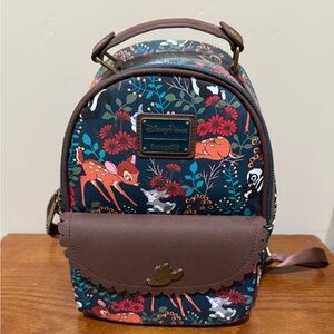 Loungefly Bambi mini backpack. Pristine condition!